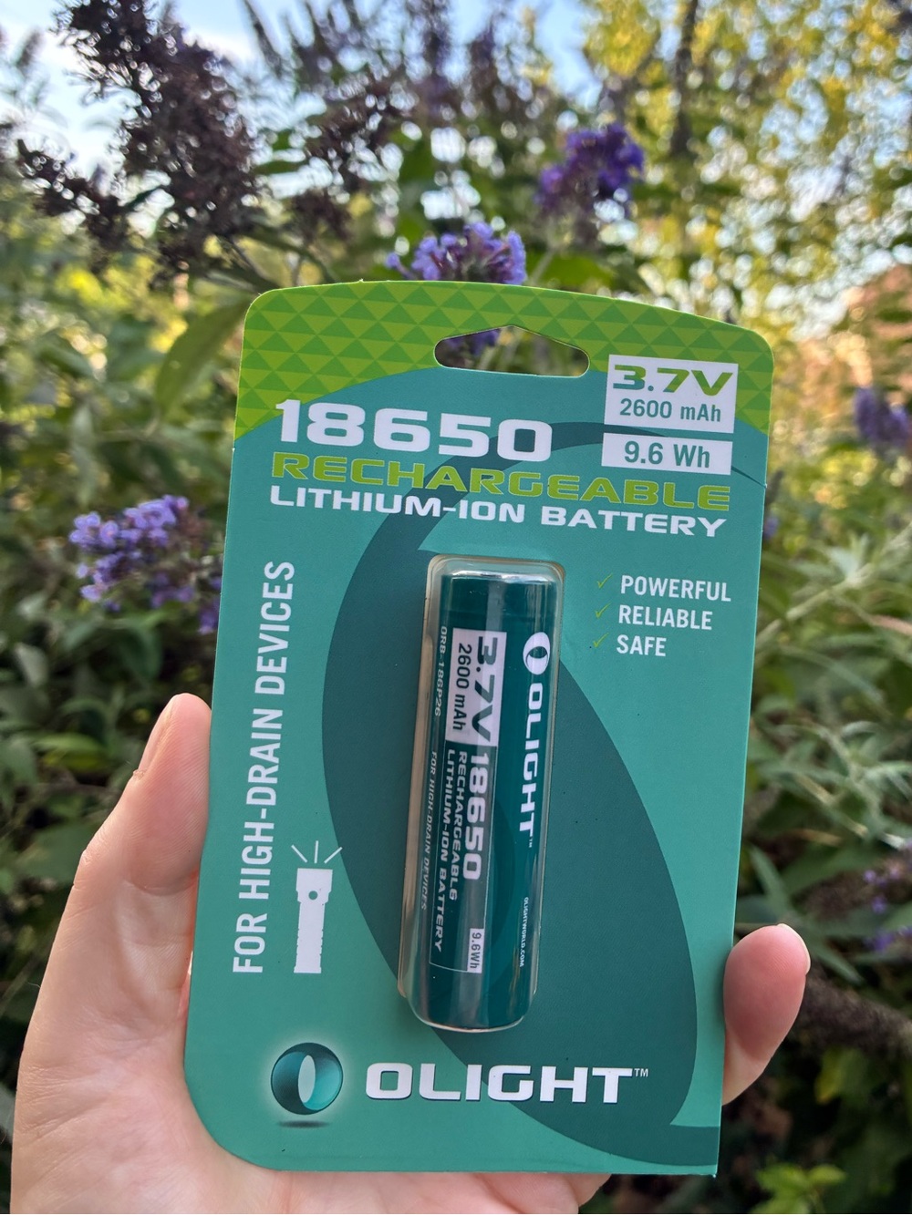 🔋18650 3.7V 2600mAh Rechargeable Lithium Battery - Teal